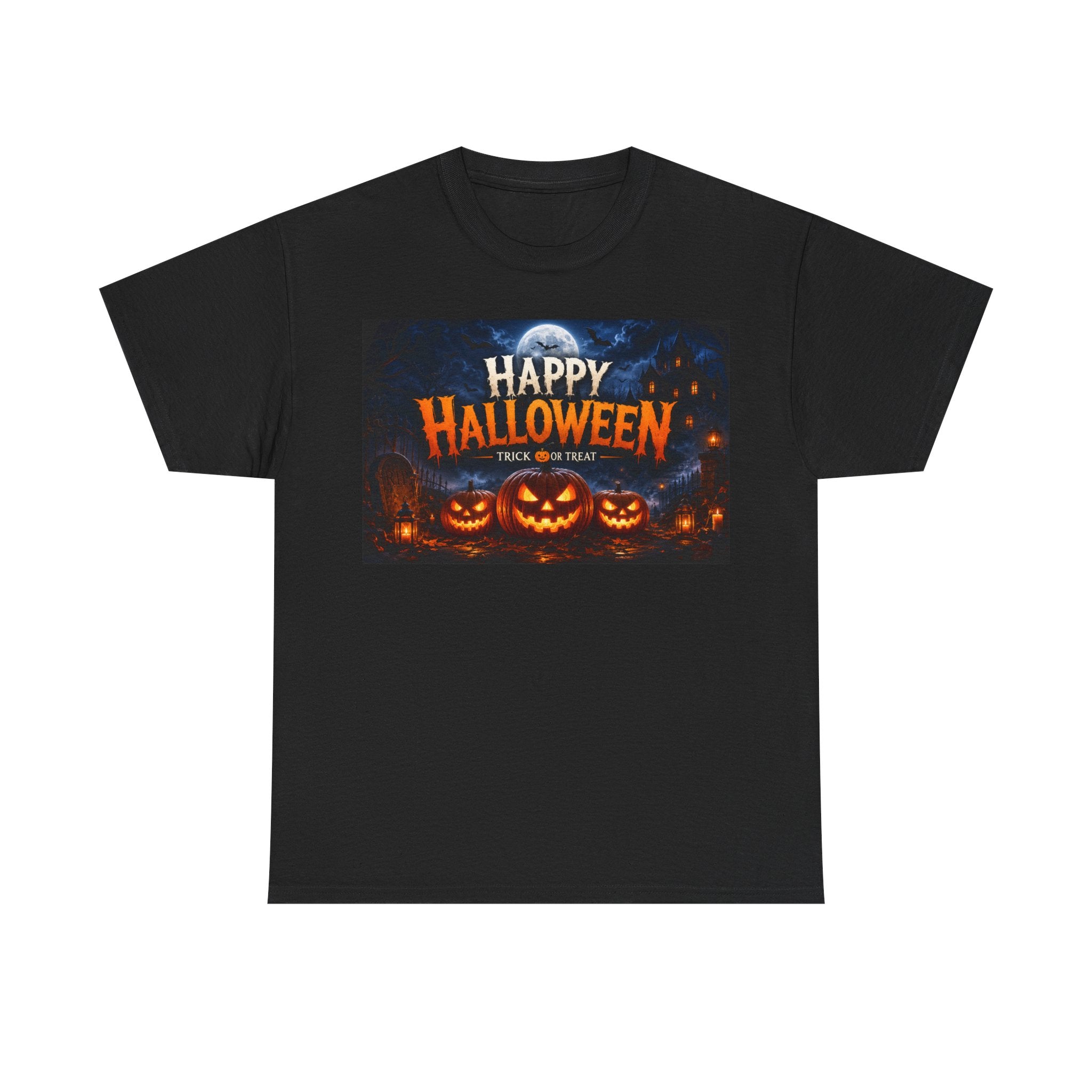 Happy Halloween T-Shirt – Trick or Treat Pumpkin Jack-o'-Lantern Tee