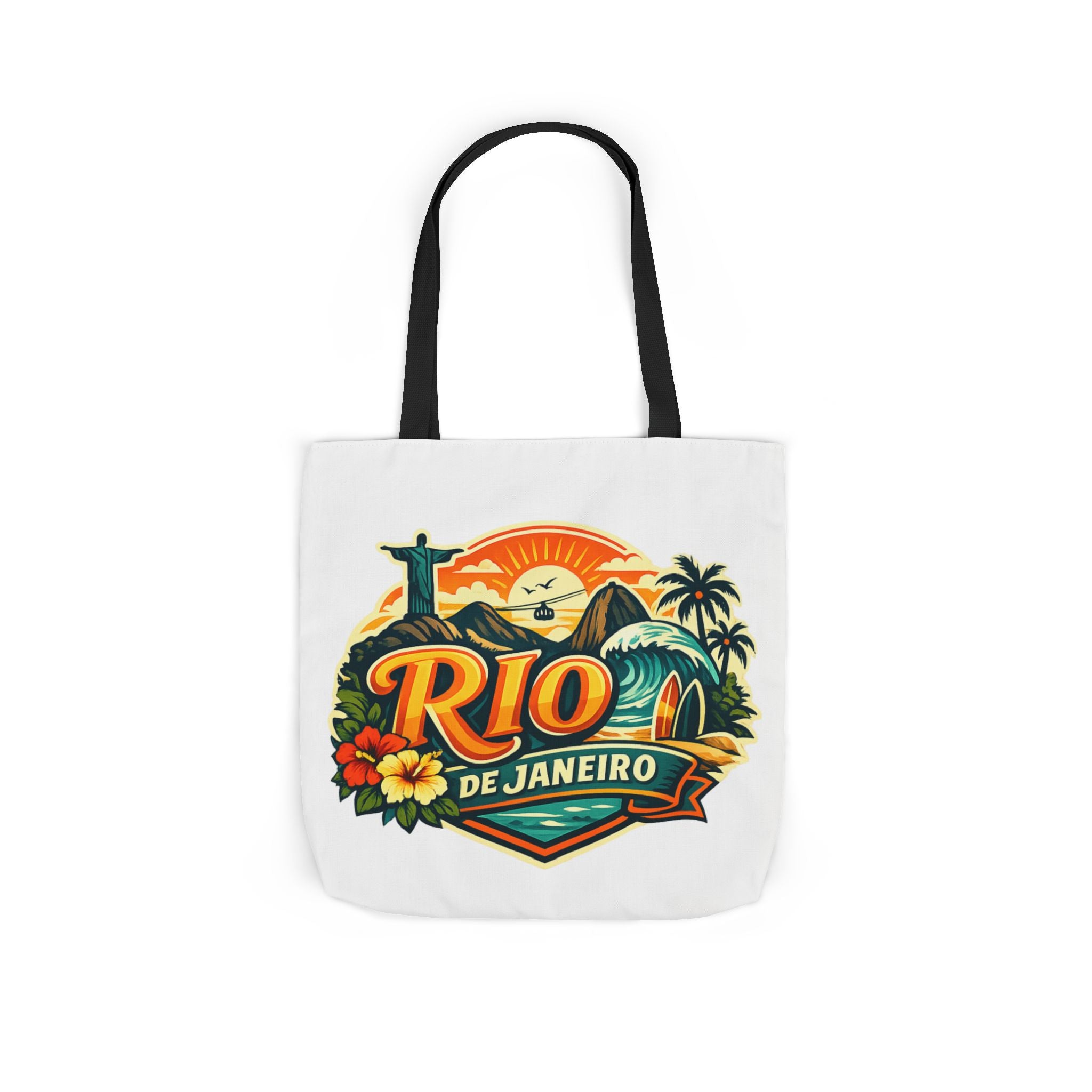 Rio de Janeiro Travel Tote — Retro Beach Canvas Bag