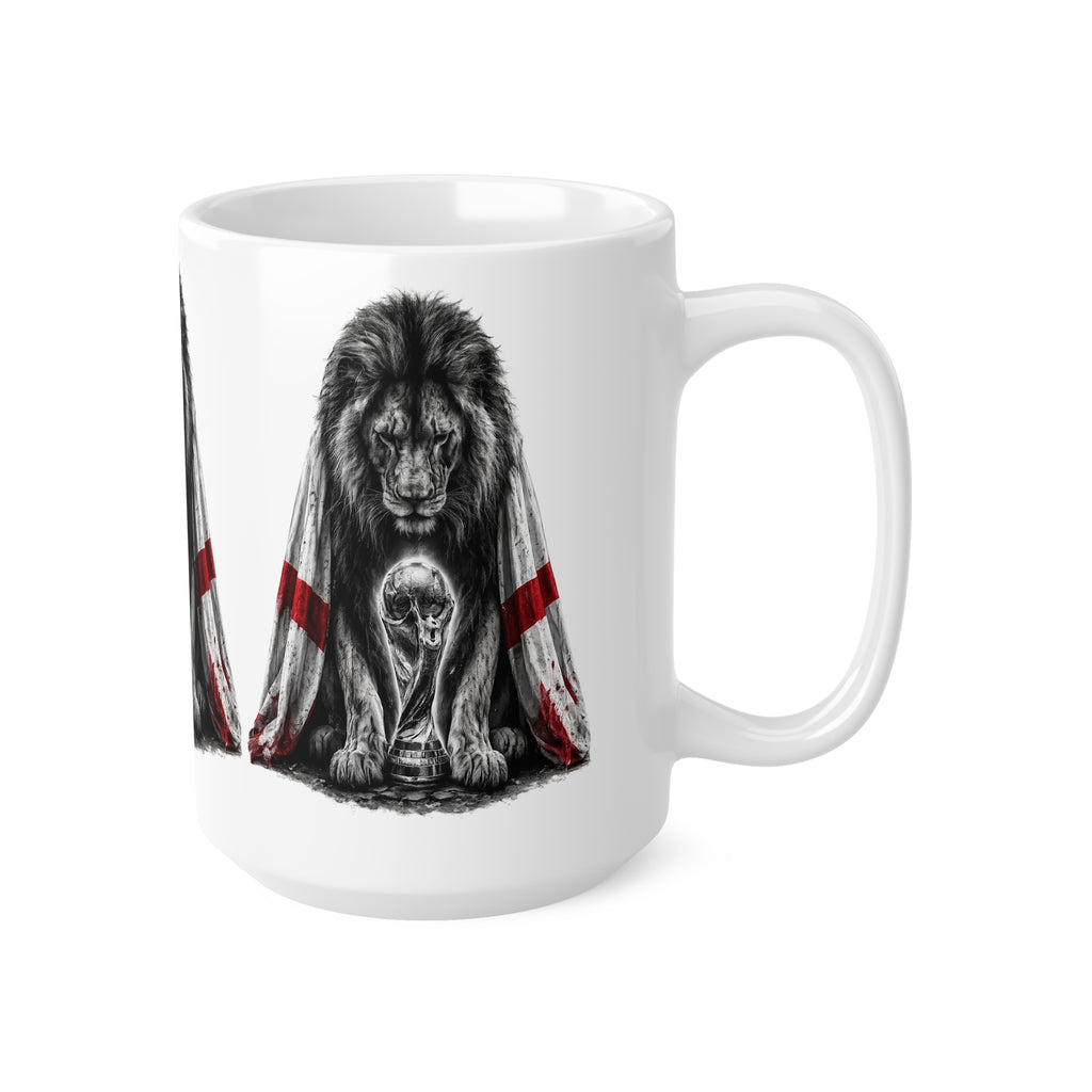 3 Lions England Ceramic Mug — Ceramic Coffee Cup (11oz/15oz)