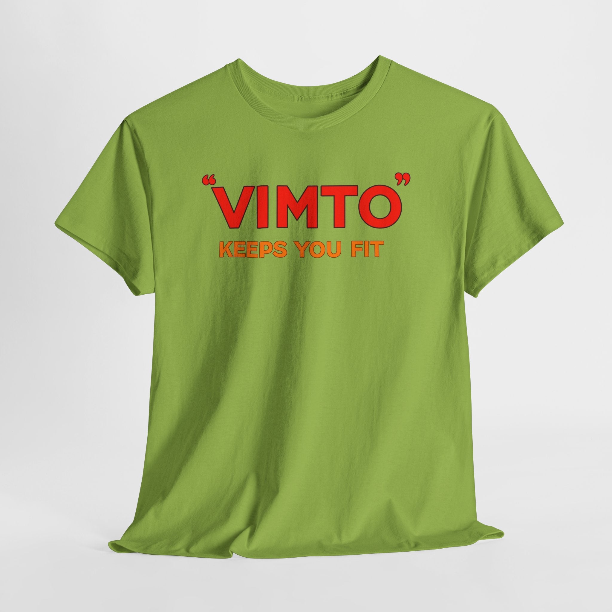 VIMTO "Keeps You Fit" Graphic Tee — Retro Beverage Logo T-Shirt
