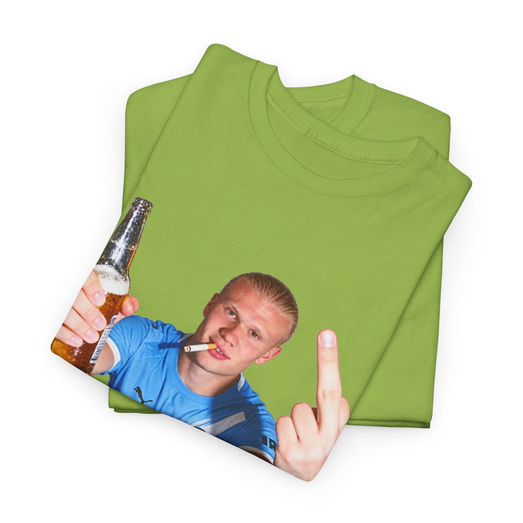 Erling Haaland on the p*** Unisex Heavy Cotton Tee
