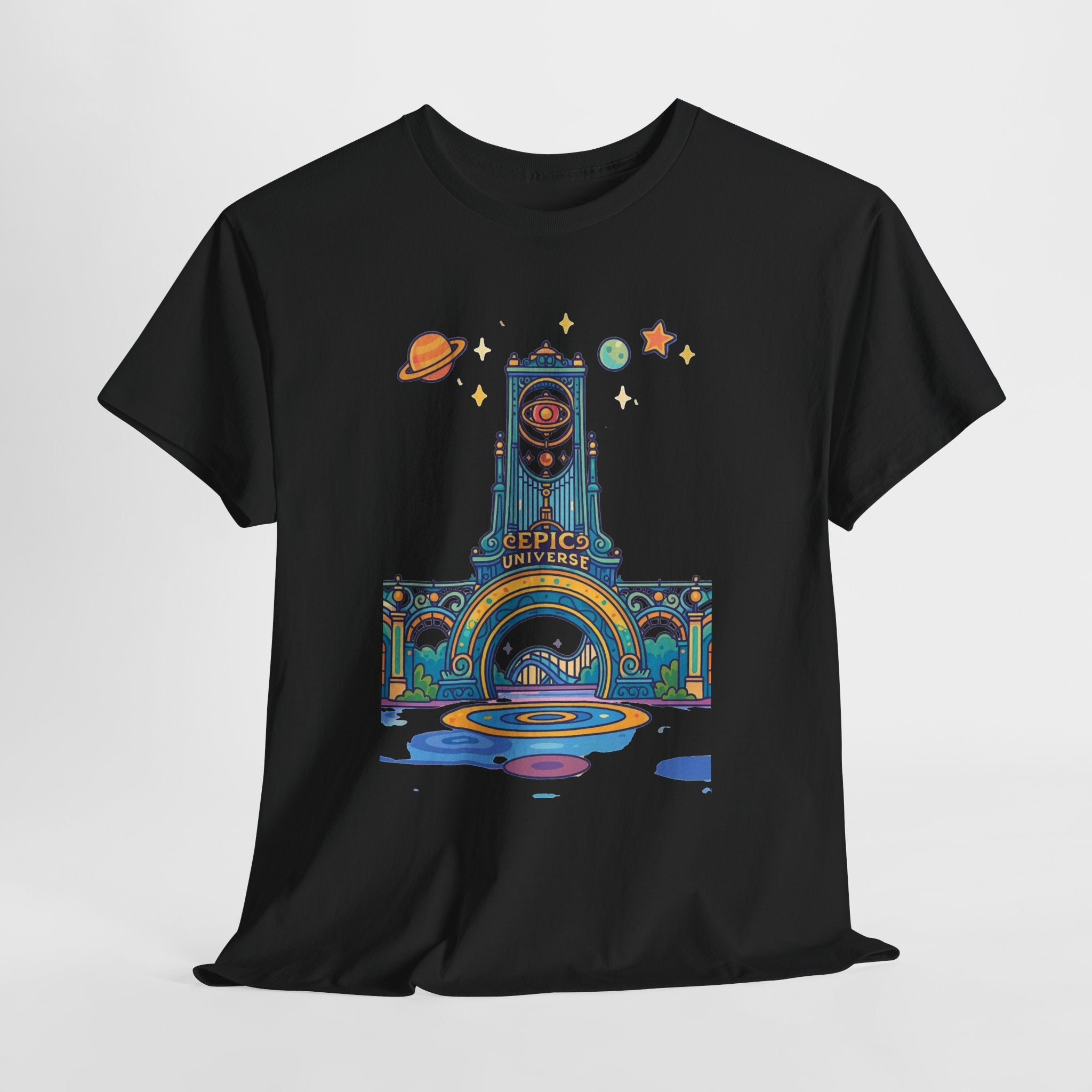 Universal Studios Family Vacation T-Shirt — Retro Space Theater Graphic Tee