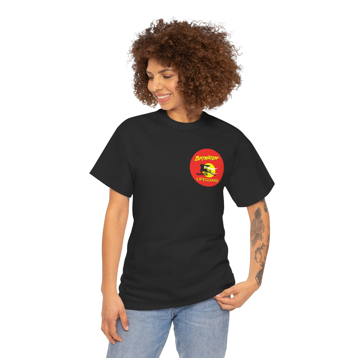 Baywatch Lifeguard Graphic Cotton T-Shirt