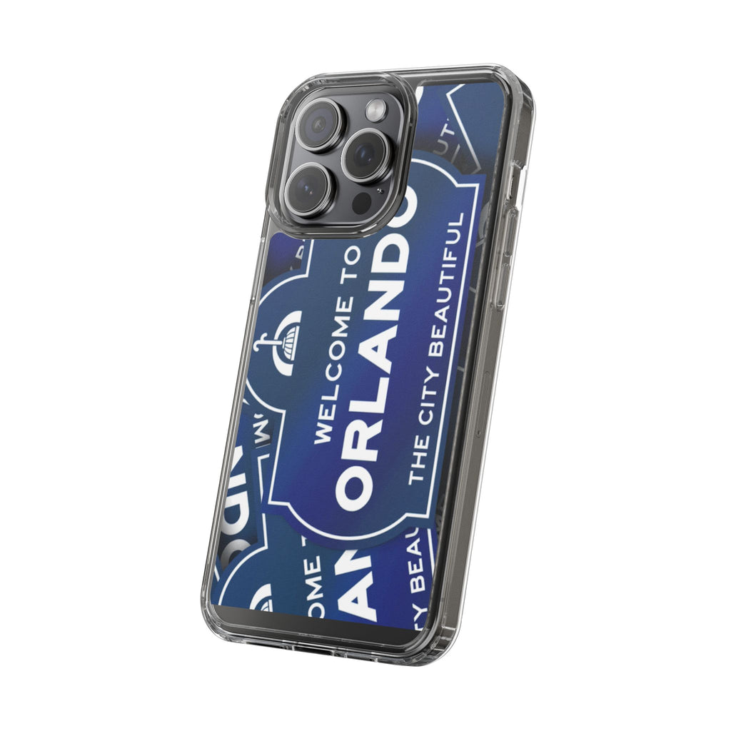 Orlando Clear Phone Case — "Welcome to Orlando" City Sign Design