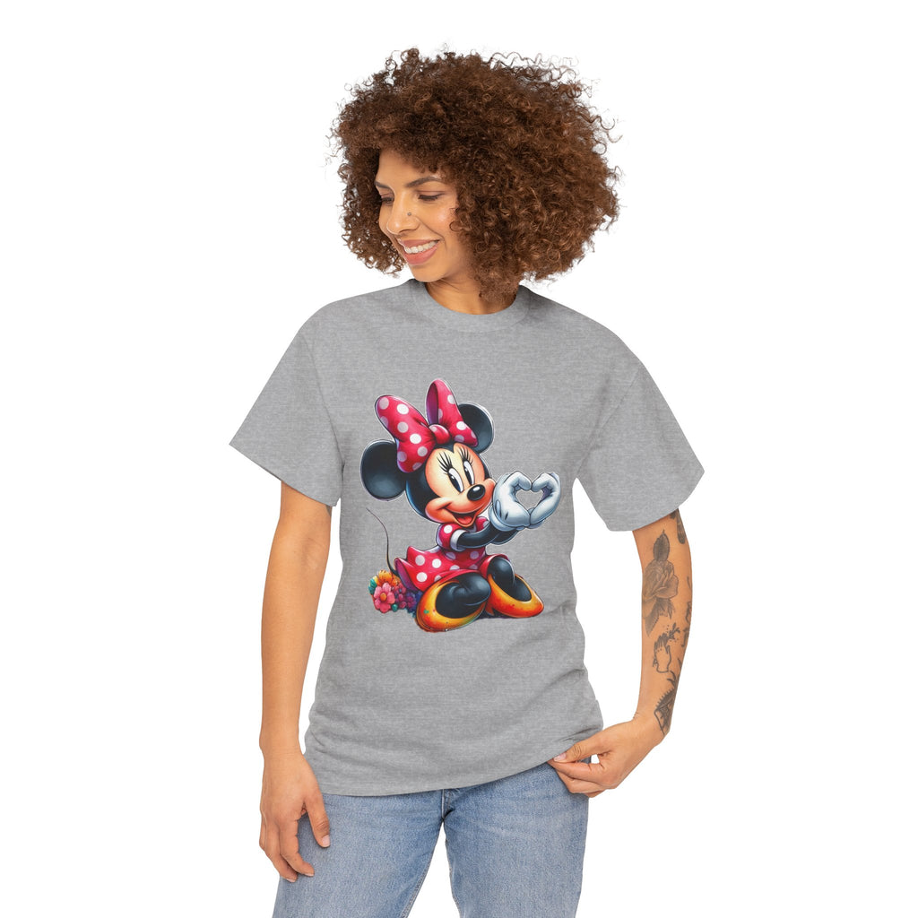 Minnie Mouse Character Heart Graphic Tee