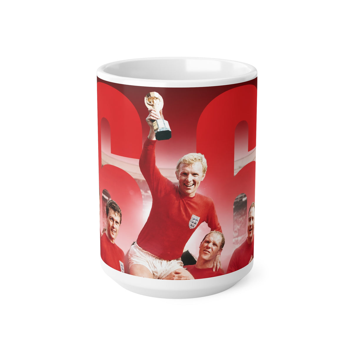 England 1966 World Cup Champions Vintage Football Mug — Retro 1966 Soccer Team Design