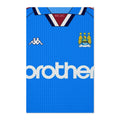 Manchester Blue Retro Jersey Tea Towel — 'Brother' Football Kitchen Towel
