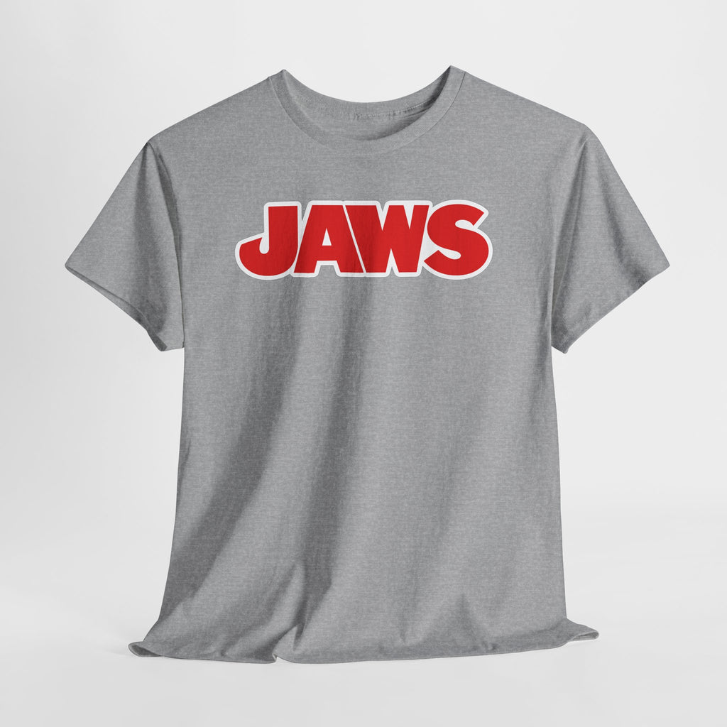 Jaws Logo Tee — Retro Red Movie Graphic T‑Shirt