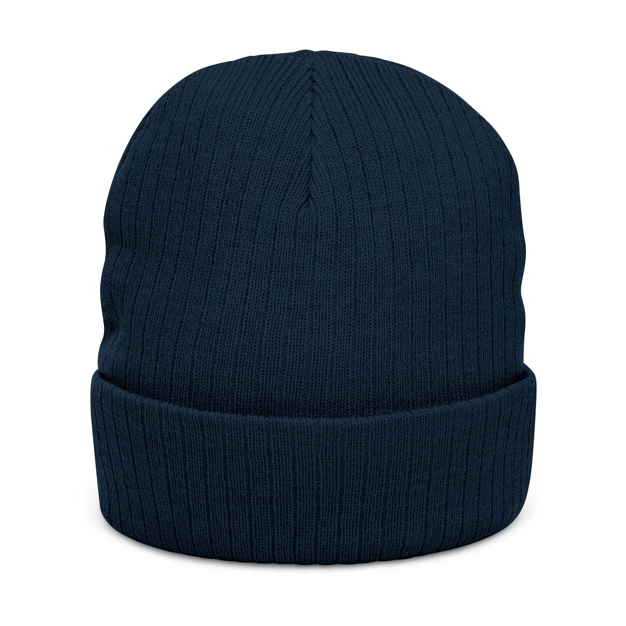West Ham United The Hammers Ribbed Beanie — Embroidered “The Hammers” Cuffed Knit Hat