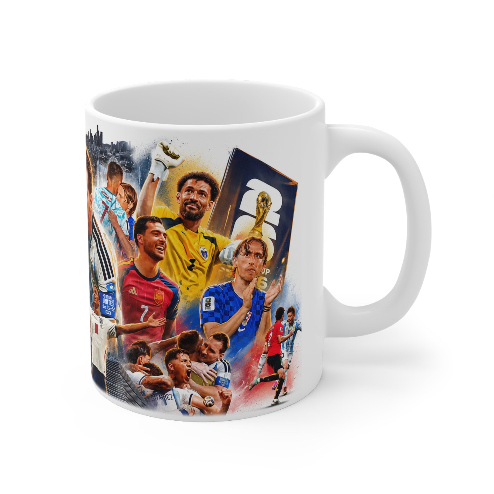 World Cup 2026 Legends Collage Mug — Ceramic 11oz & 15oz