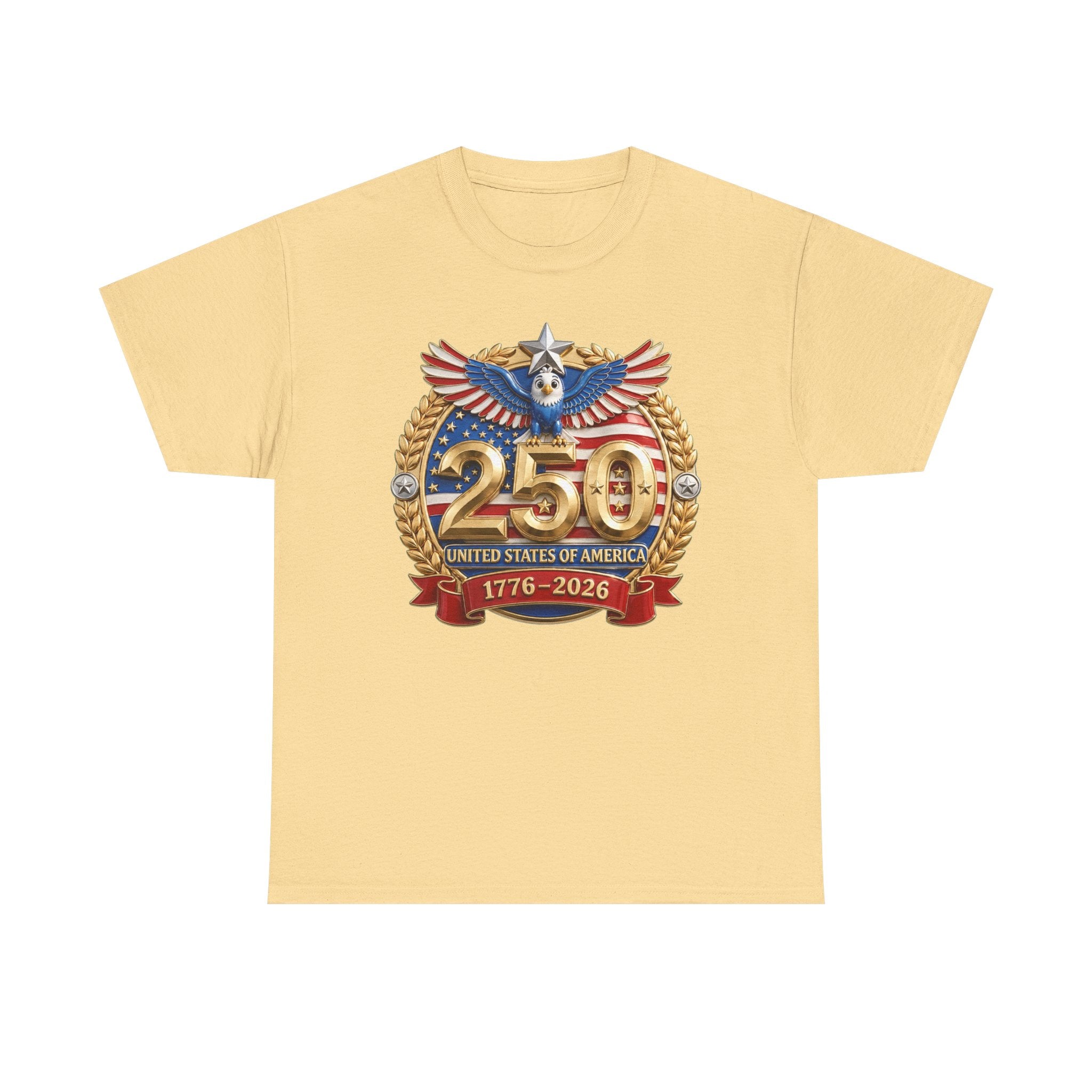 250th USA Anniversary T-Shirt – 1776–2026 Patriotic Eagle Emblem Tee