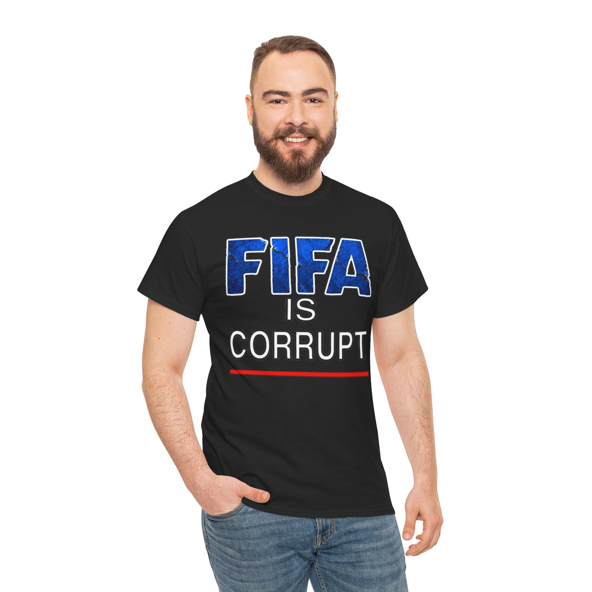 FIFA Is Corrupt Graphic Tee – Anti-FIFA Protest Soccer T-Shirt