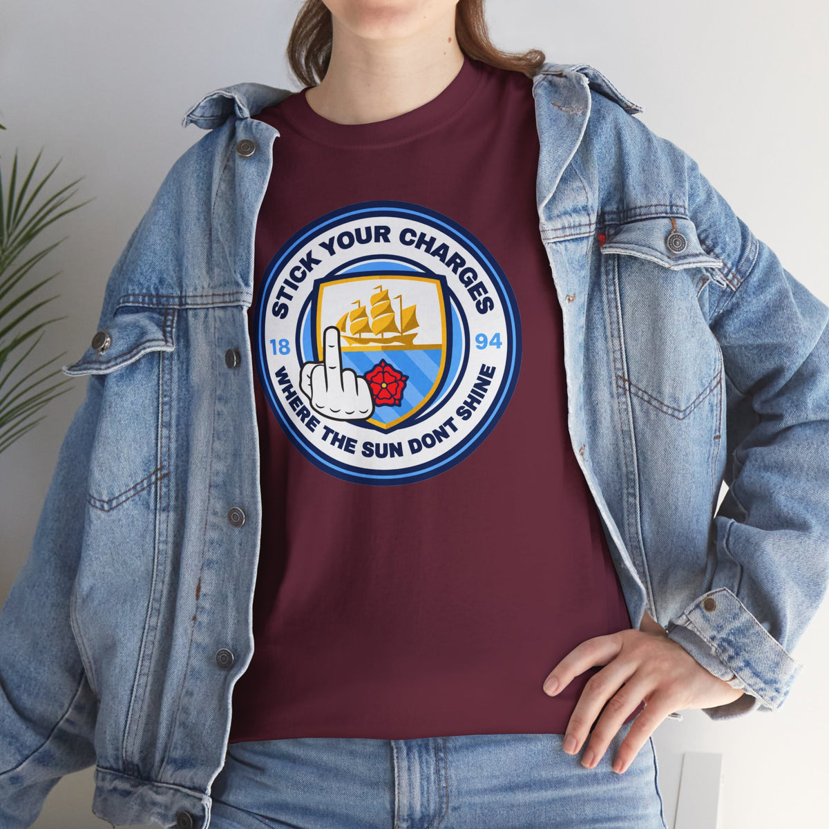 Manchester City "Stick Your Charger Where the Sun Don't Shine" Cotton t-shirt