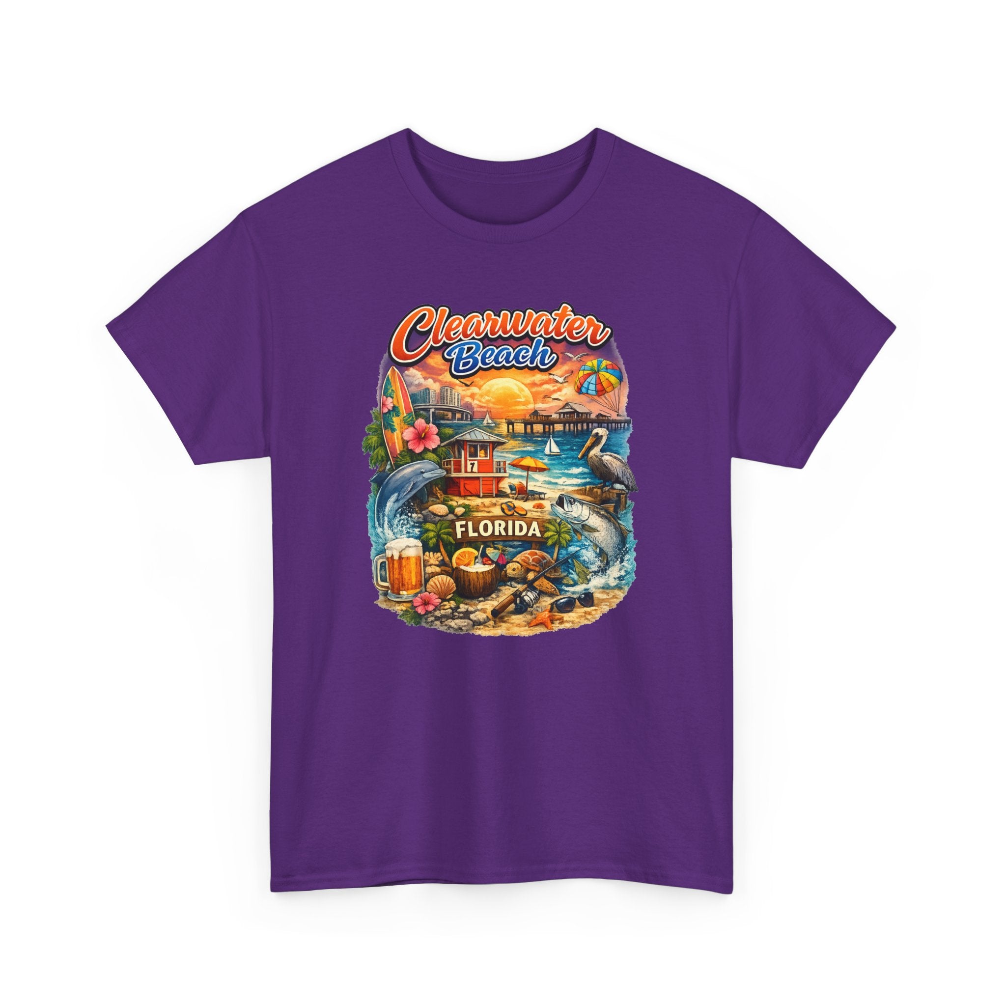 Clearwater Beach Florida Vintage Vacation T-Shirt