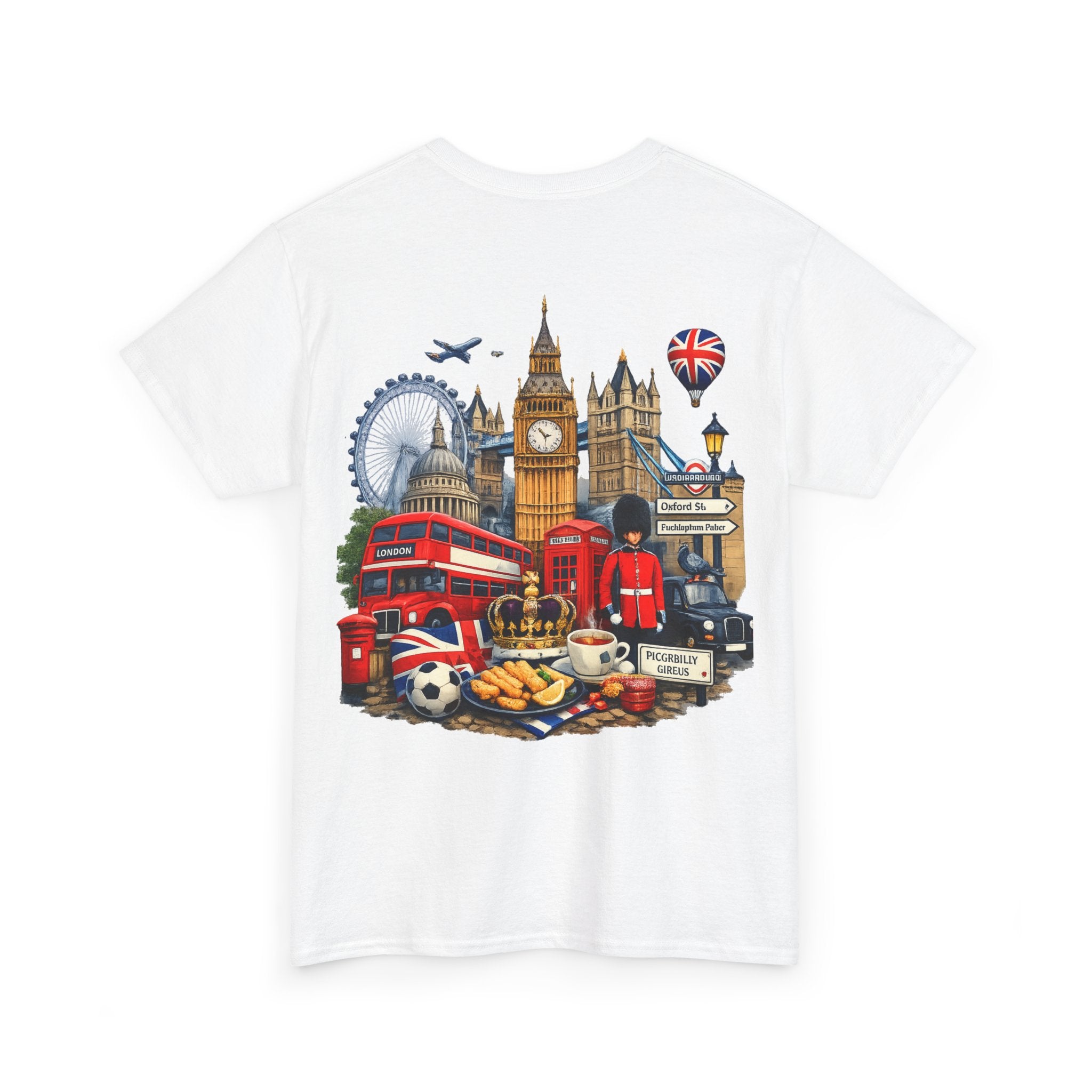 London Landmarks T‑Shirt — British Icons Collage Tee