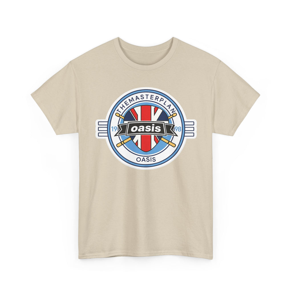 Oasis Union Jack Band Tee – Retro Rock Logo T-Shirt