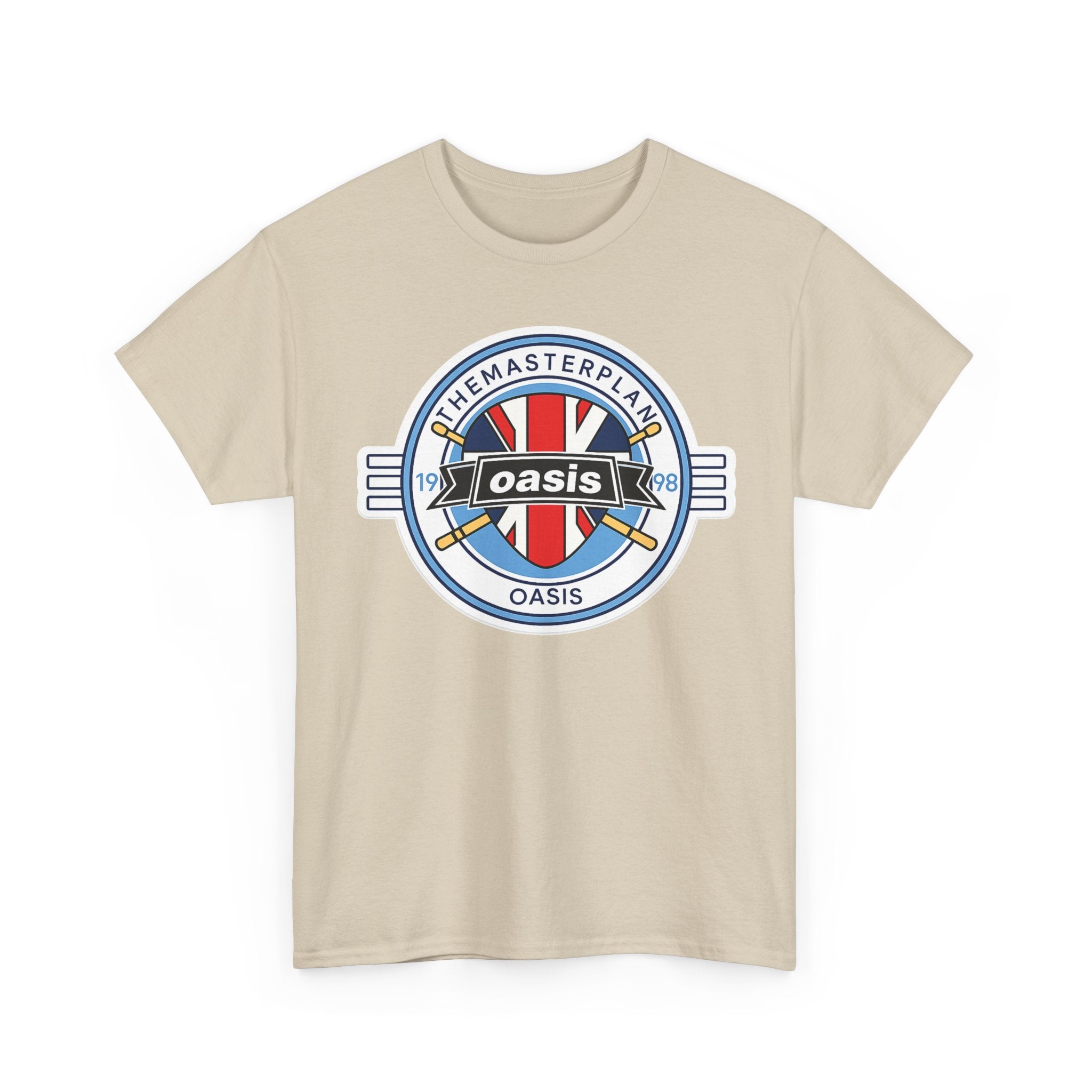 Oasis Union Jack Band Tee – Retro Rock Logo T-Shirt