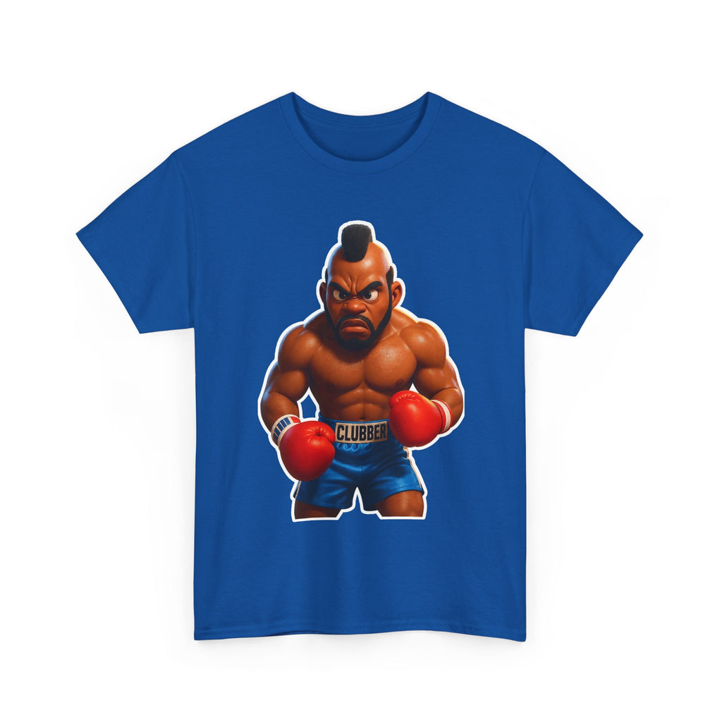 MR T Clubber Lang Boxer Character Tee — Tough Guy Cartoon Boxing T-Shirt