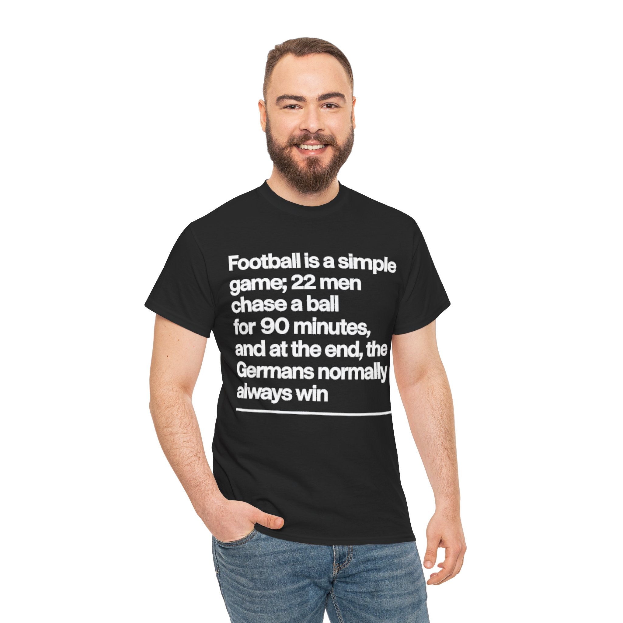 Funny Quote T-Shirt — 'Football is a simple game...' Graphic Tee