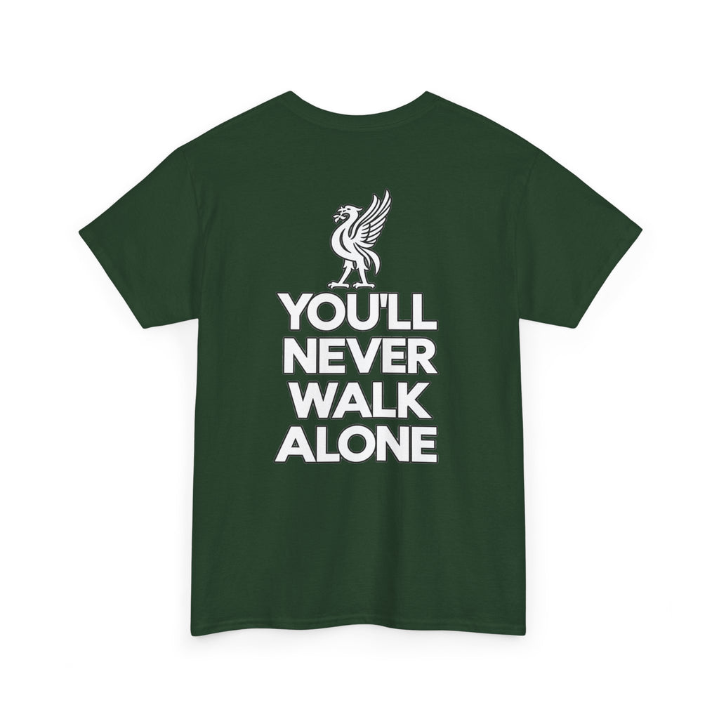 You'll Never Walk Alone T‑Shirt — Liverpool FC Crest Cotton Tee