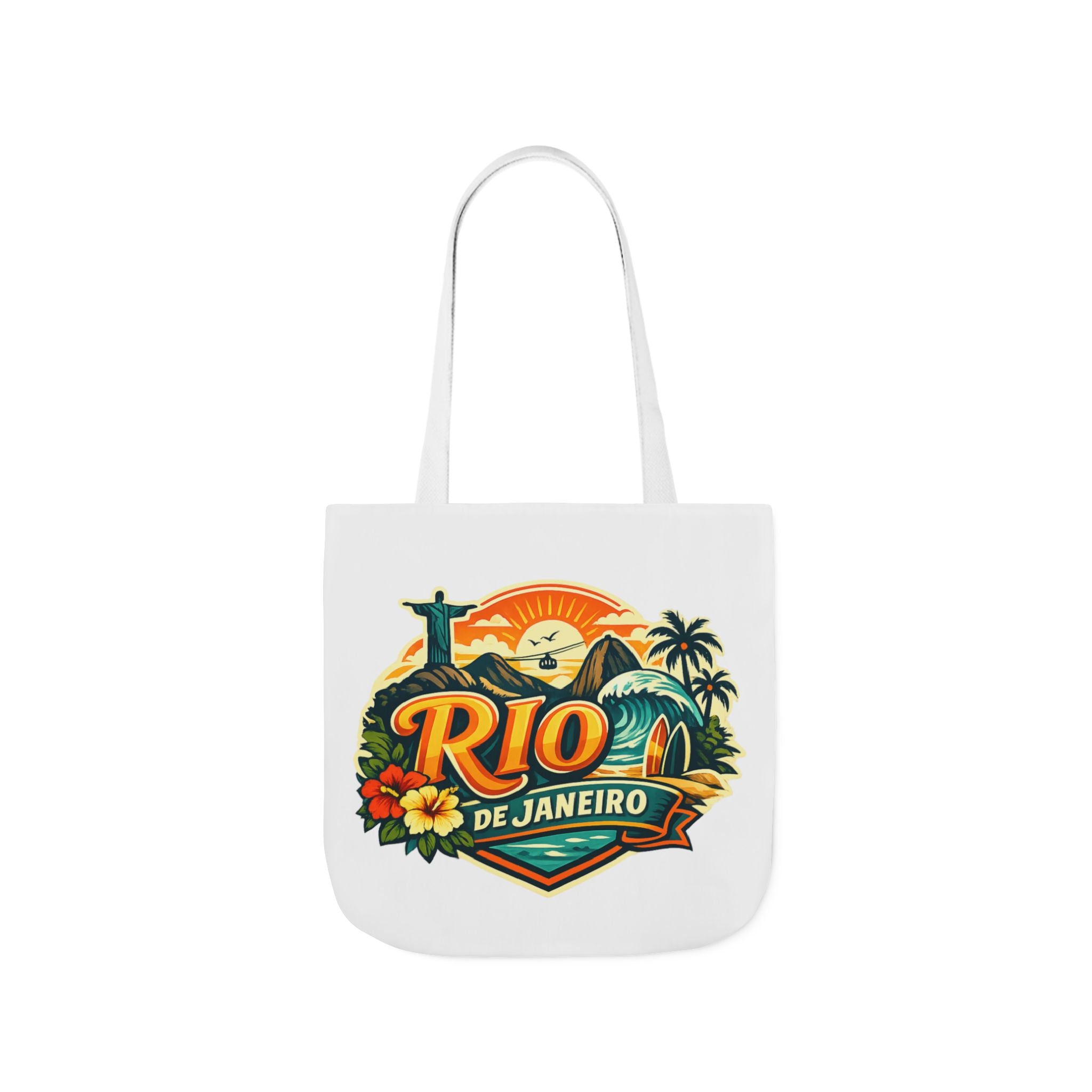 Rio de Janeiro Travel Tote — Retro Beach Canvas Bag