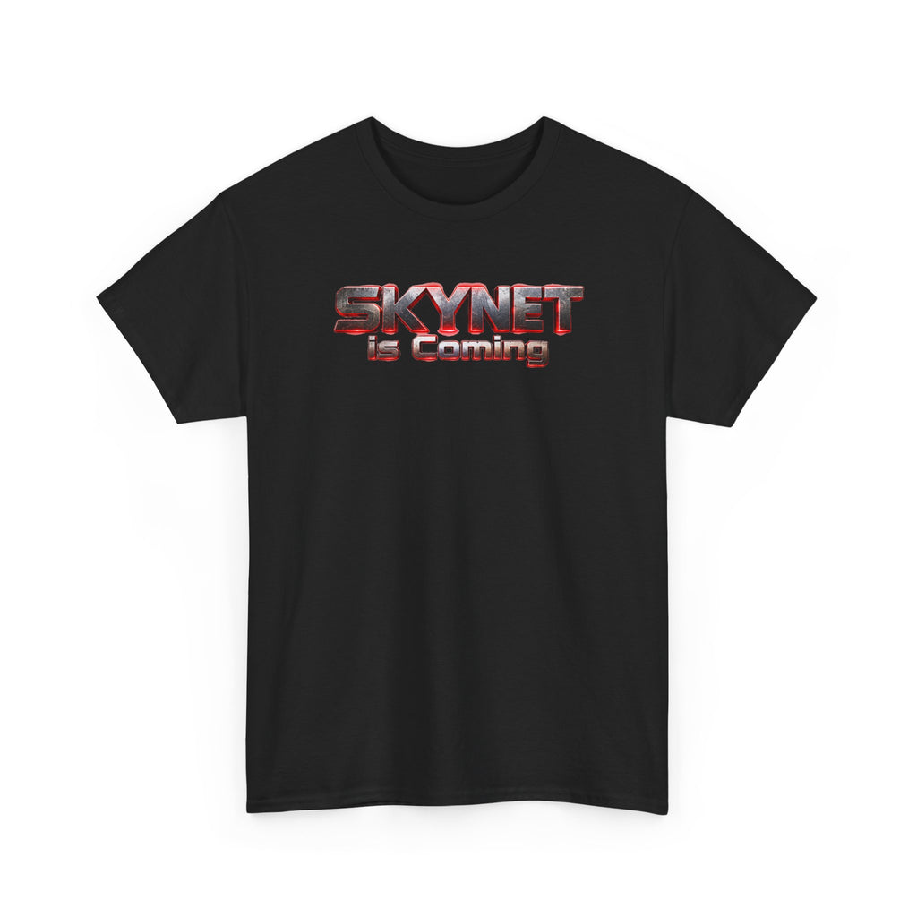 Skynet Is Coming T‑Shirt — 'AI Will Destroy the World' Dystopian Graphic Tee