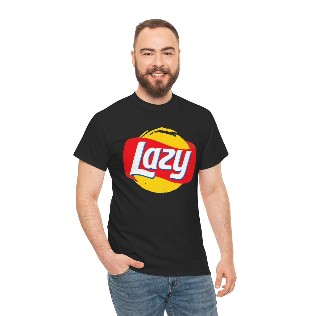 Lazy Logo T‑Shirt — Retro Snack-Inspired Graphic Tee
