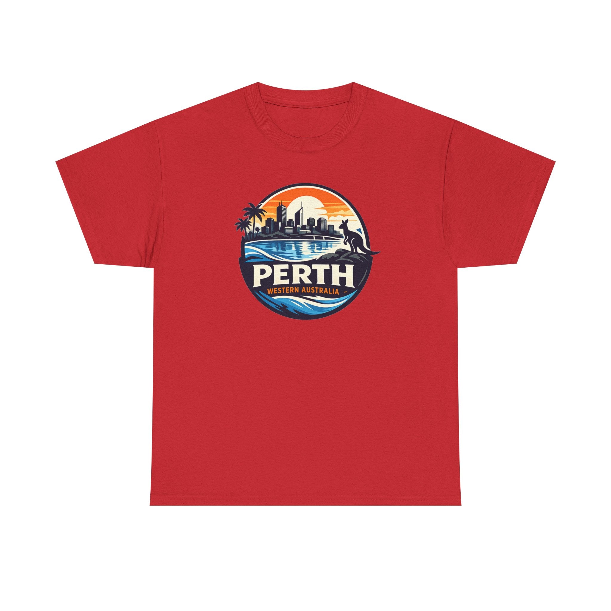 Perth Sunset Graphic Tee — Western Australia Beach Skyline T-Shirt