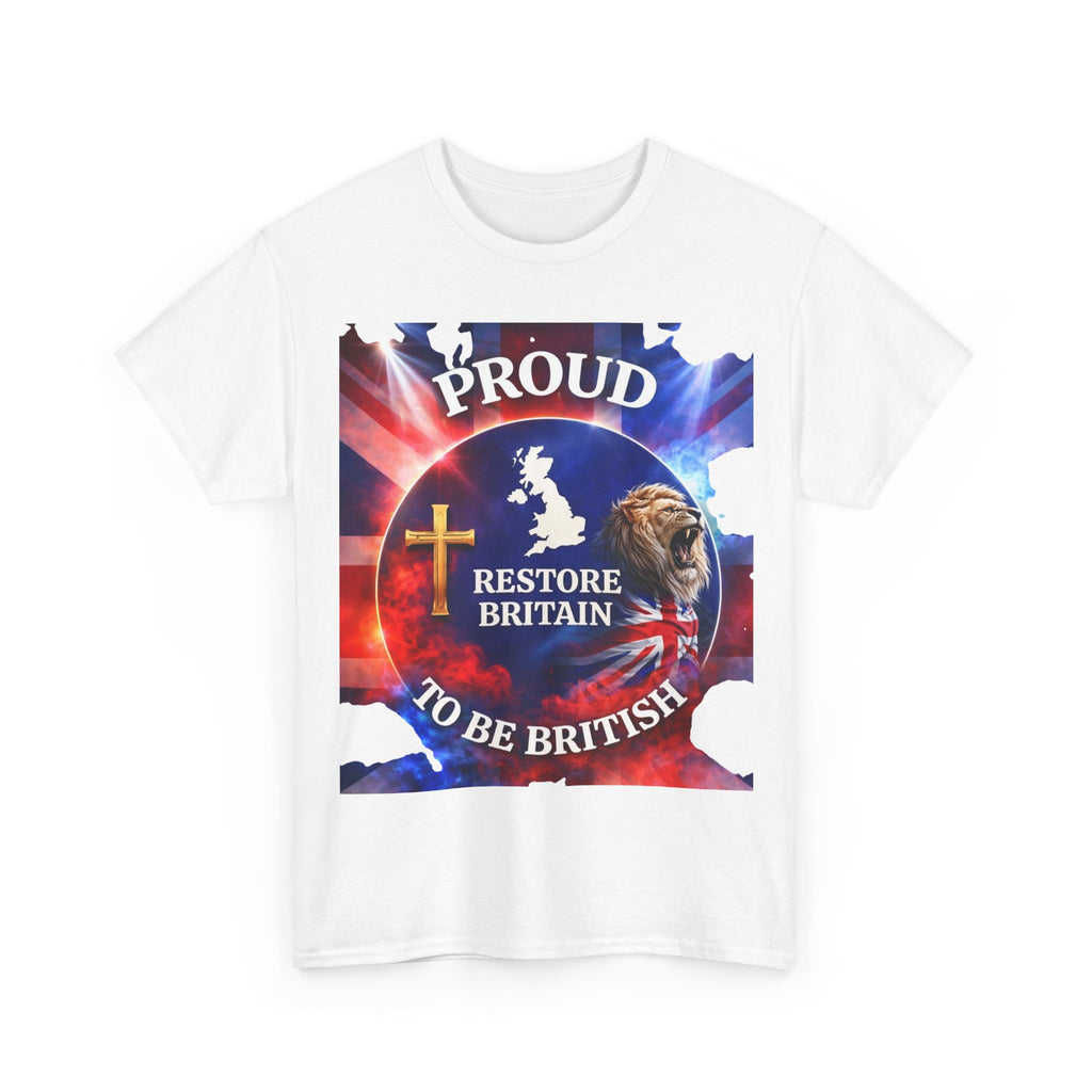 Proud to Be British Restore Britain Cotton T‑Shirt