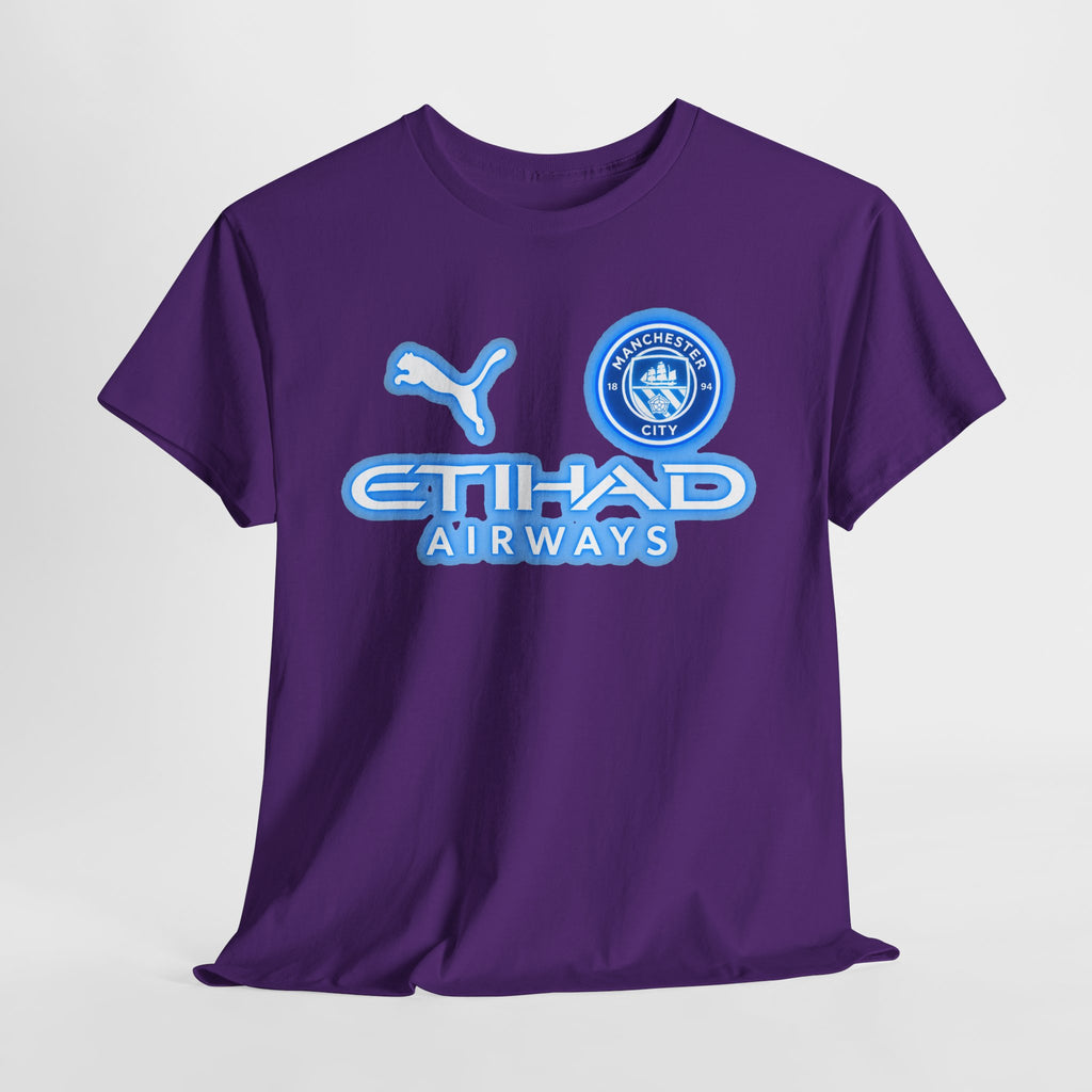 Manchester City Inspired Etihad Airways Logo Tee