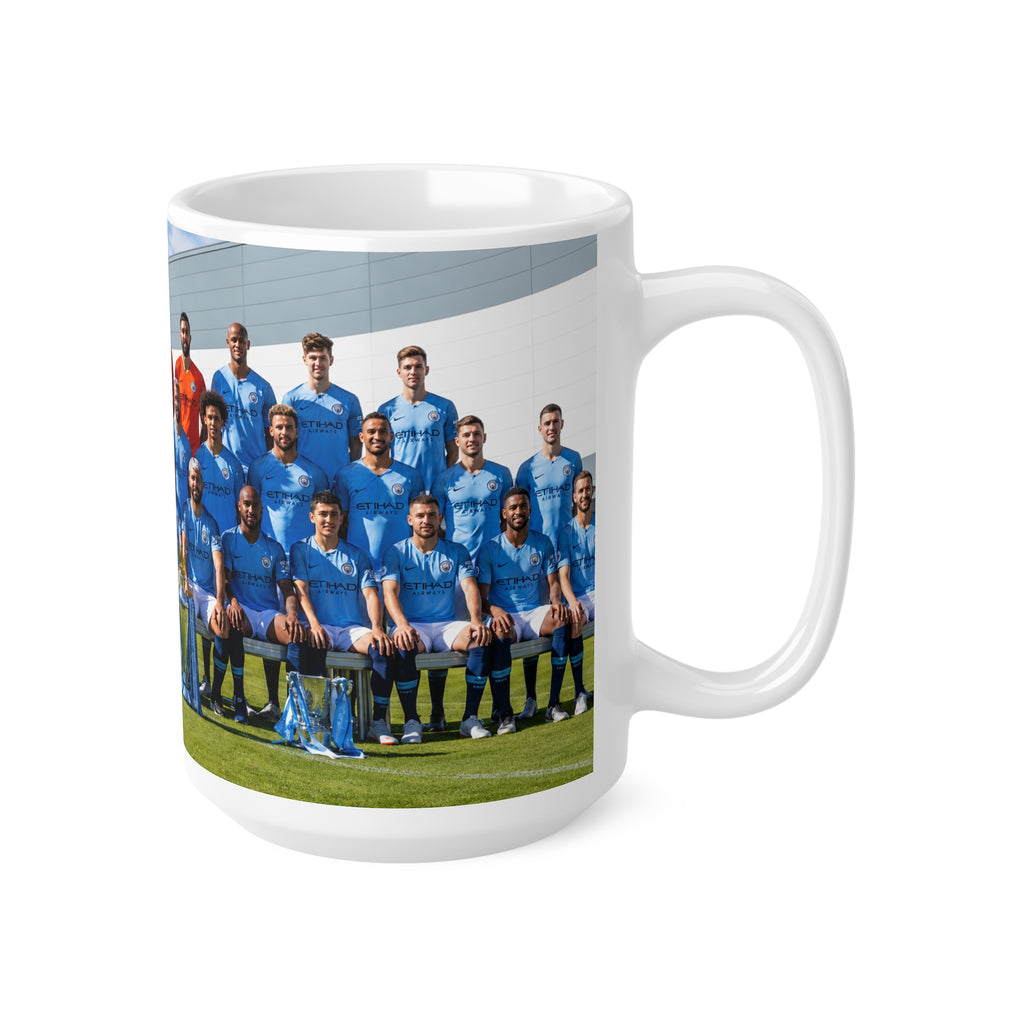 Manchester City Team Photo Coffee Mug — Custom Soccer Club Ceramic Mug (11oz & 15oz)