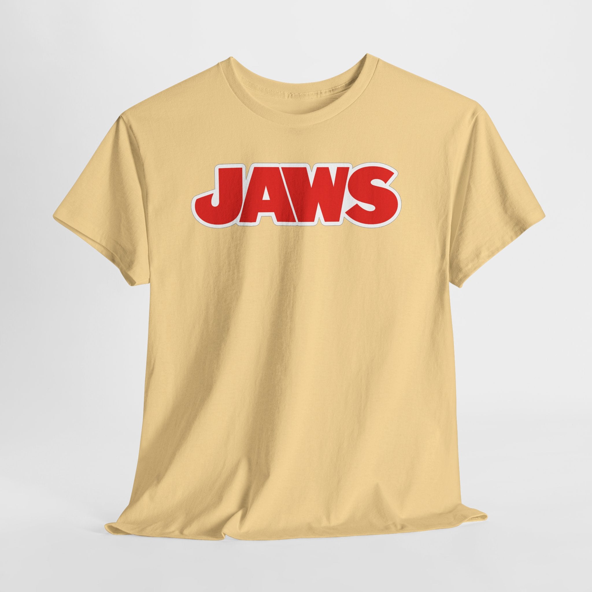 Jaws Logo Tee — Retro Red Movie Graphic T‑Shirt