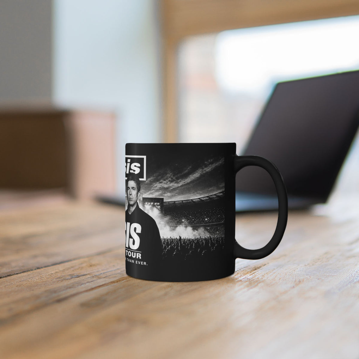 Oasis The 2027 Tour Inspired Black Coffee Mug