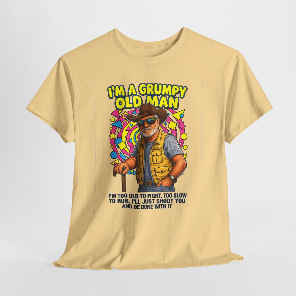 I'm A Grumpy Old Man T-Shirt – Funny Senior Fishing Graphic Tee