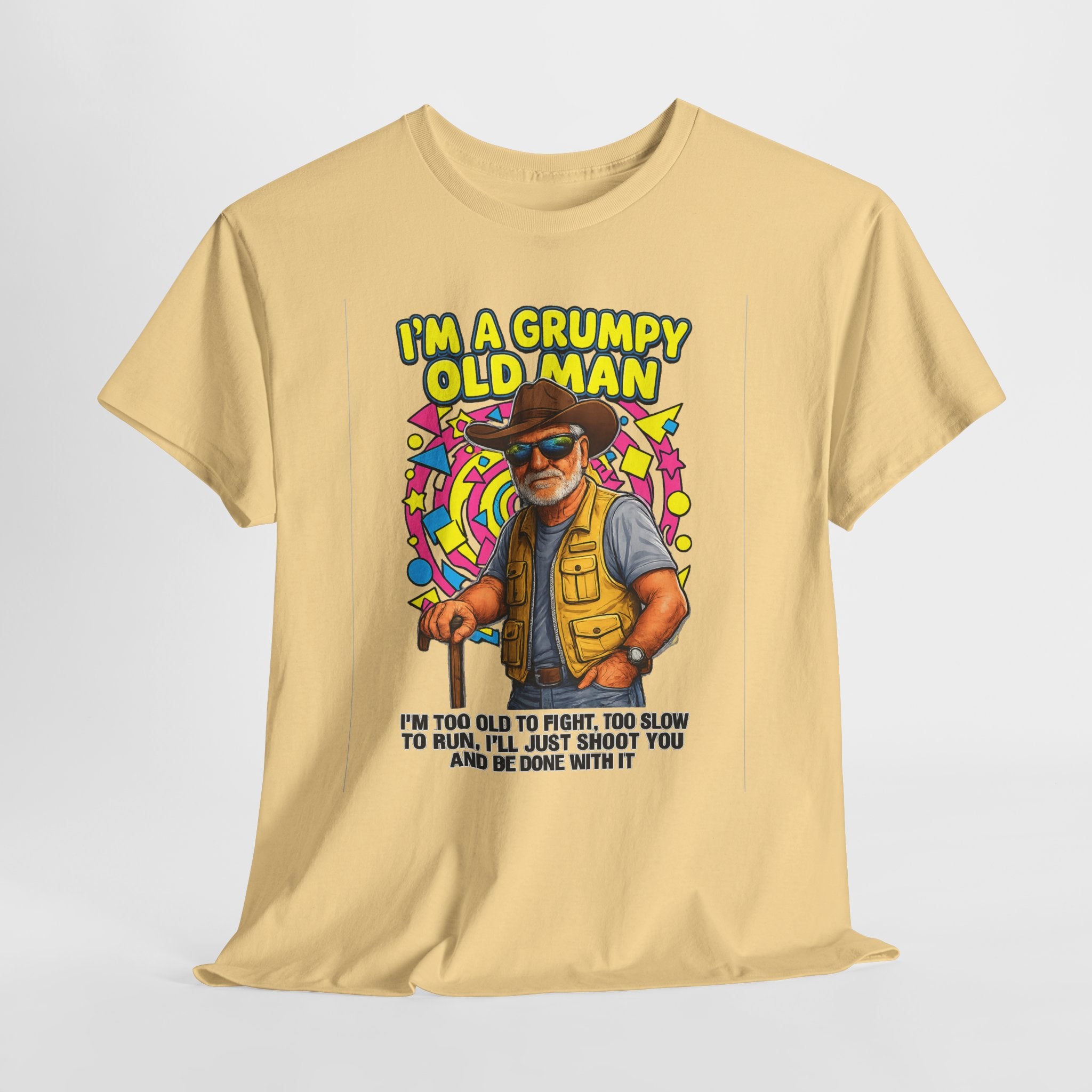 I'm A Grumpy Old Man T-Shirt – Funny Senior Fishing Graphic Tee