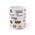 American Fast Food Chain Logos Ceramic Coffee Mug — 11oz & 15oz Collage