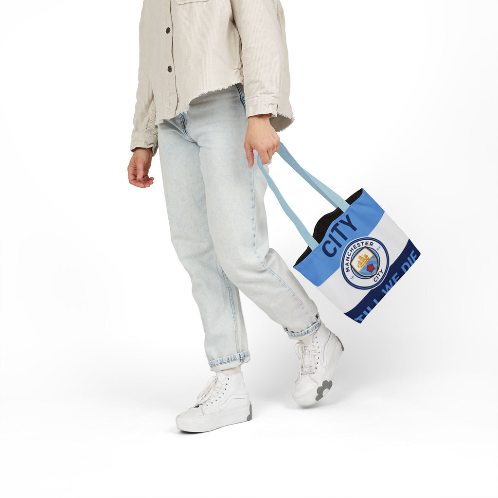 City Till We Die Unofficial Canvas Tote Bag — Manchester Football Fan Bag