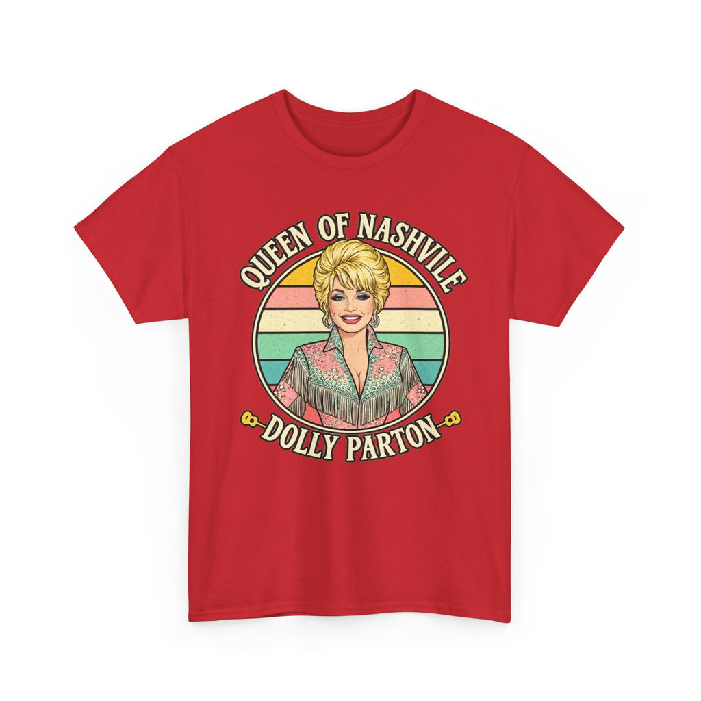 Queen of Nashville Graphic Tee — Dolly Parton Retro Portrait Shirt