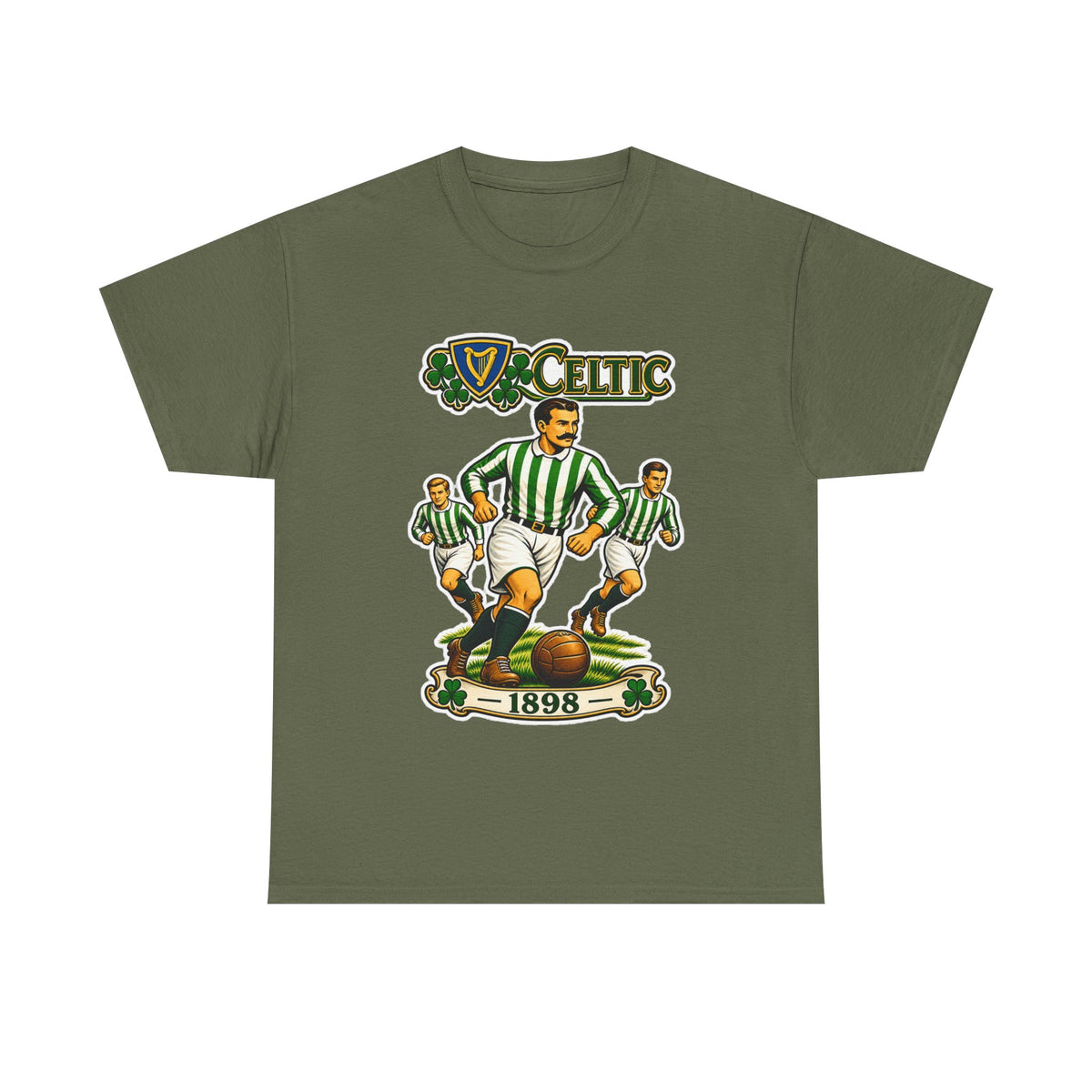 Celtic Football Retro Players Tee — 1898 Vintage Soccer Shirt