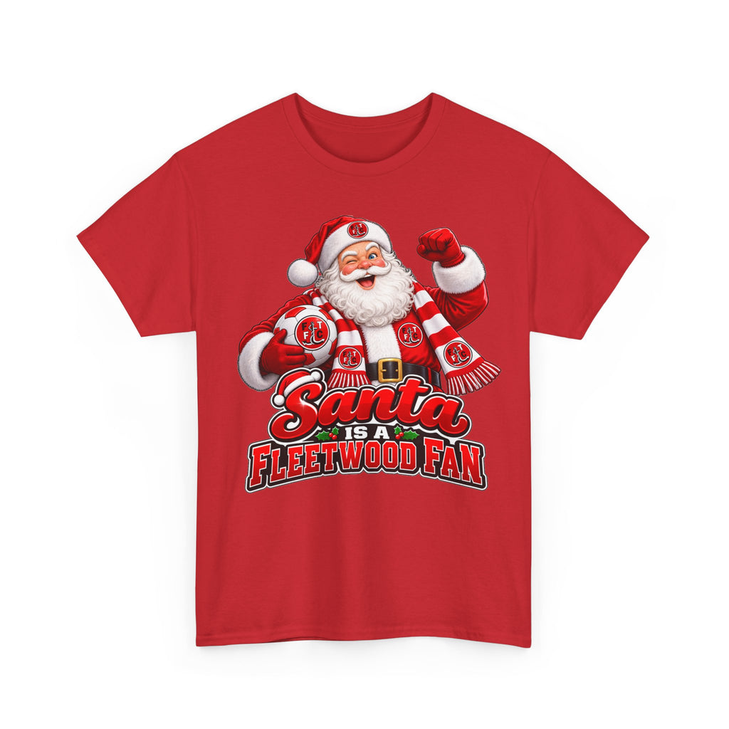 Santa Is a Fleetwood Fan Cotton T-Shirt