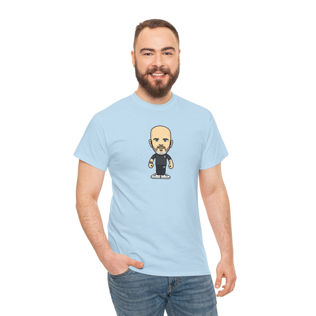 Enzo Maresca Manchester City Character Graphic Cartoon Cotton T-shirt / Tee