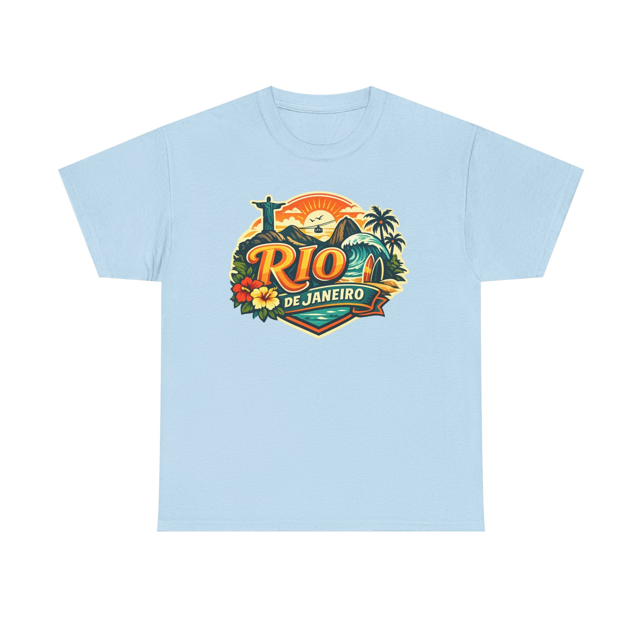 Rio de Janeiro Vintage Travel Tee – Tropical Sunset Beach T‑Shirt