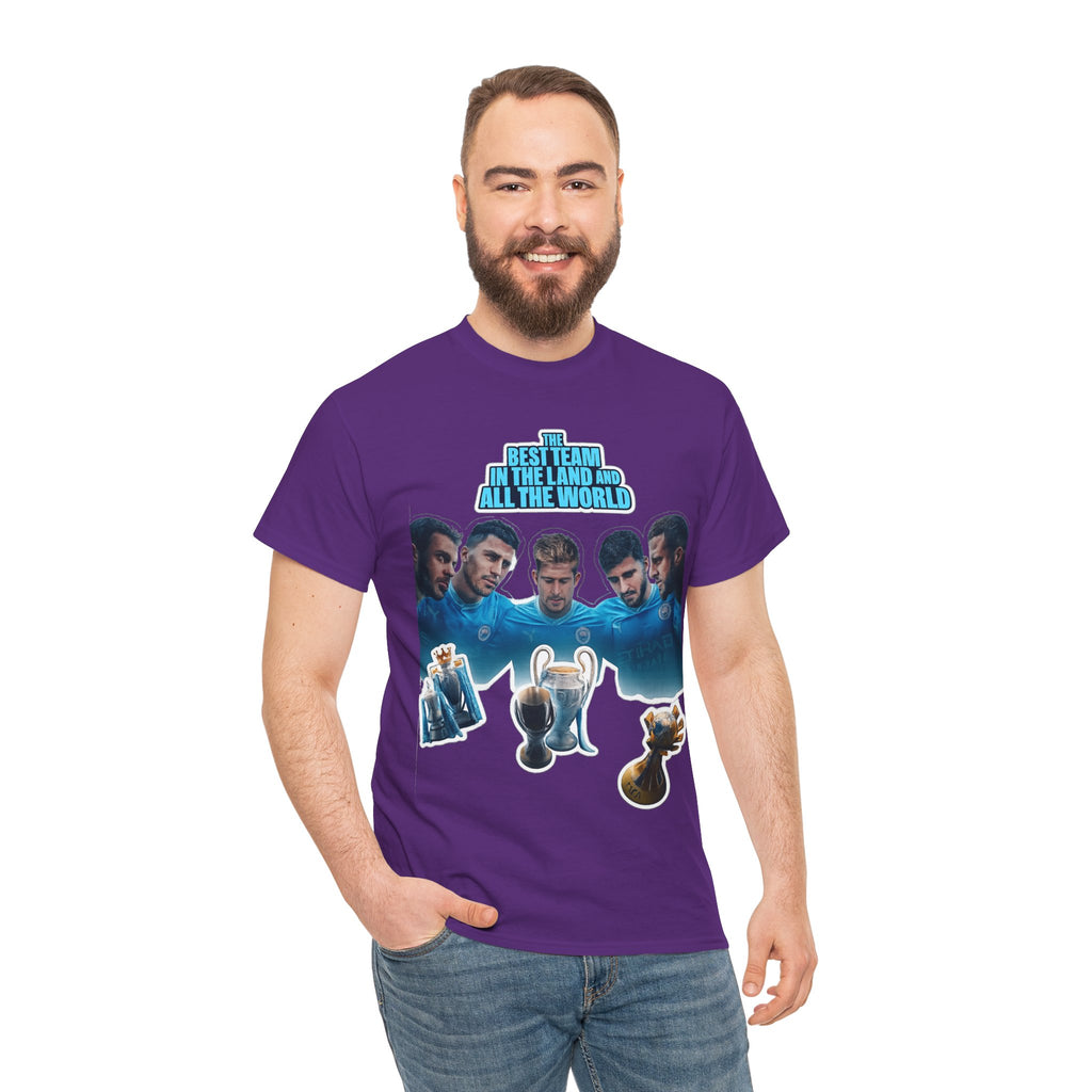 Manchester City — "Best Team in the Land and All the World" Cotton T-Shirt