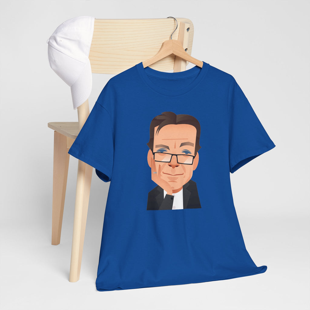 Tony Wilson Manchester Legend Caricature Gentleman Face Cotton T-Shirt