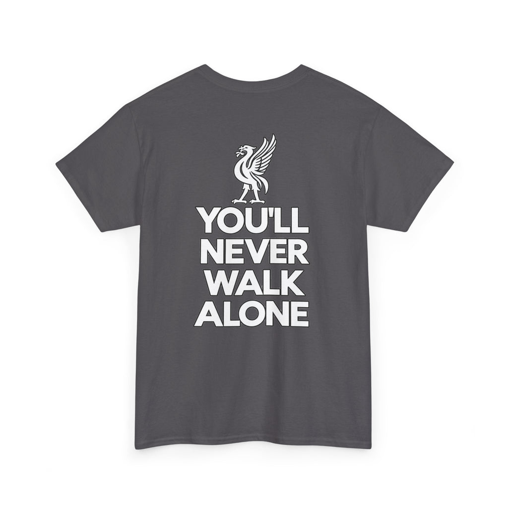 You'll Never Walk Alone T‑Shirt — Liverpool FC Crest Cotton Tee