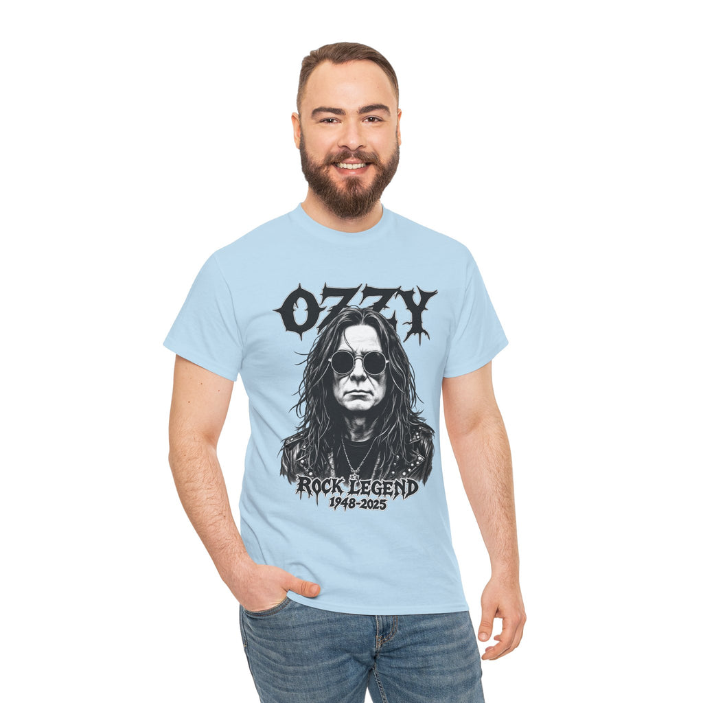 Rock Legend Graphic Tee — "Ozzy" Memorial 1948–2025