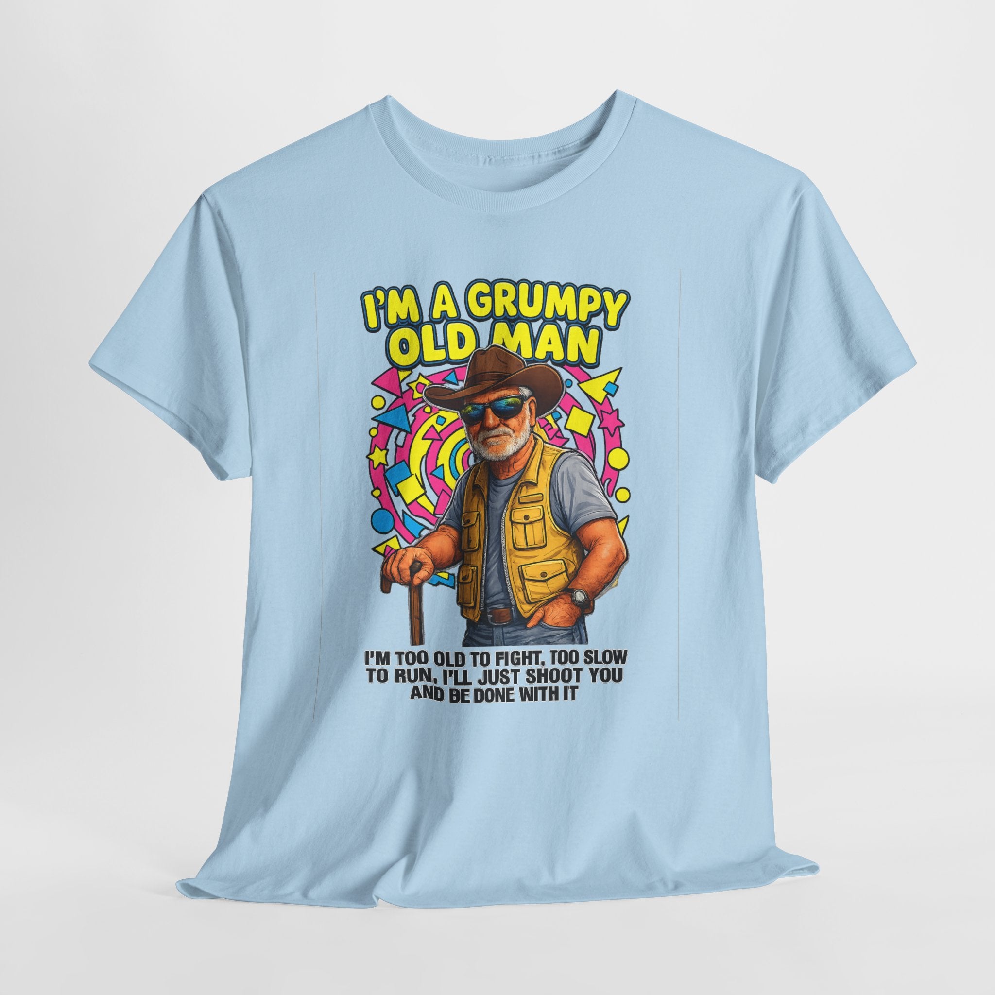 I'm A Grumpy Old Man T-Shirt – Funny Senior Fishing Graphic Tee