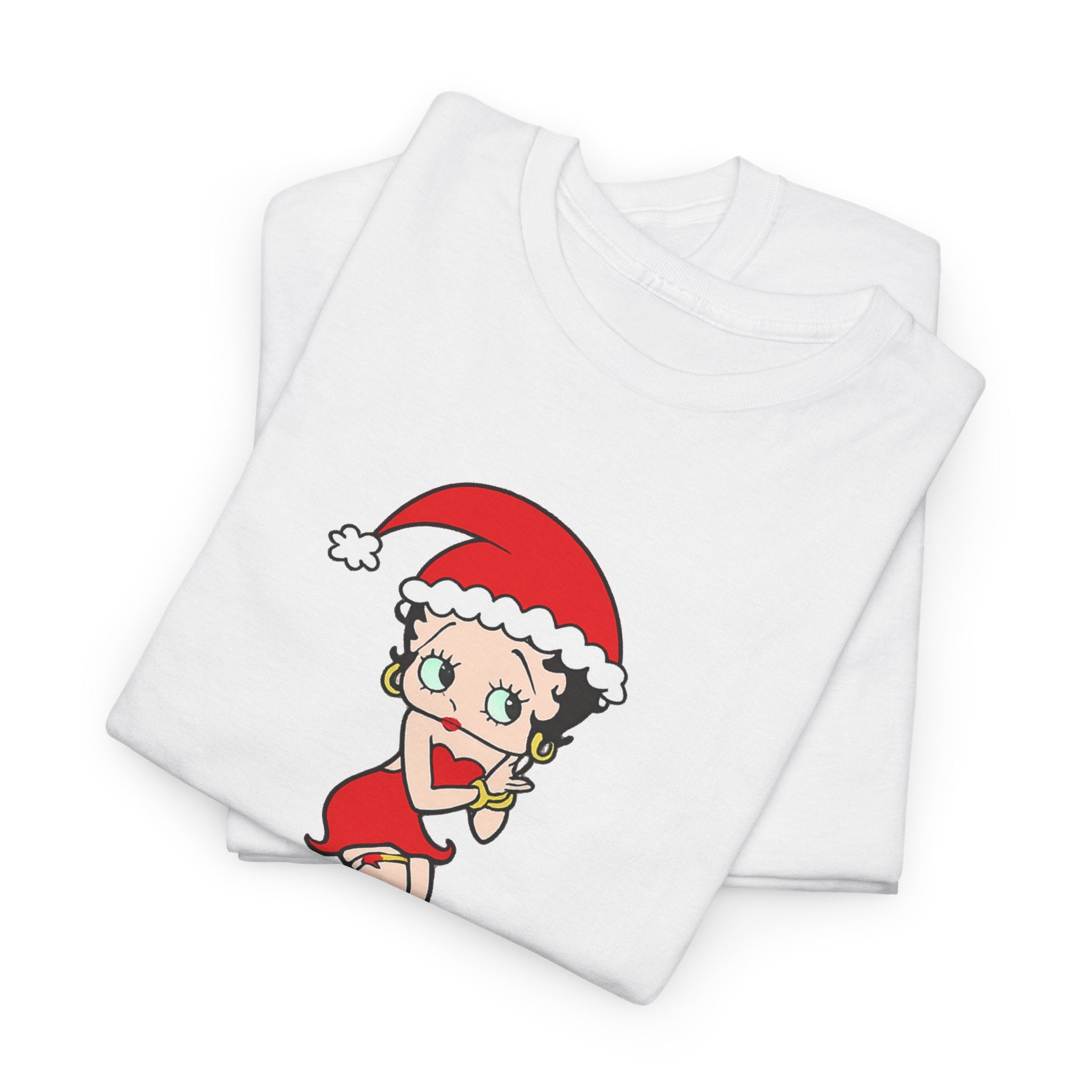 Christmas Betty Boop Tee - 'Merry Christmas' Holiday Graphic Shirt