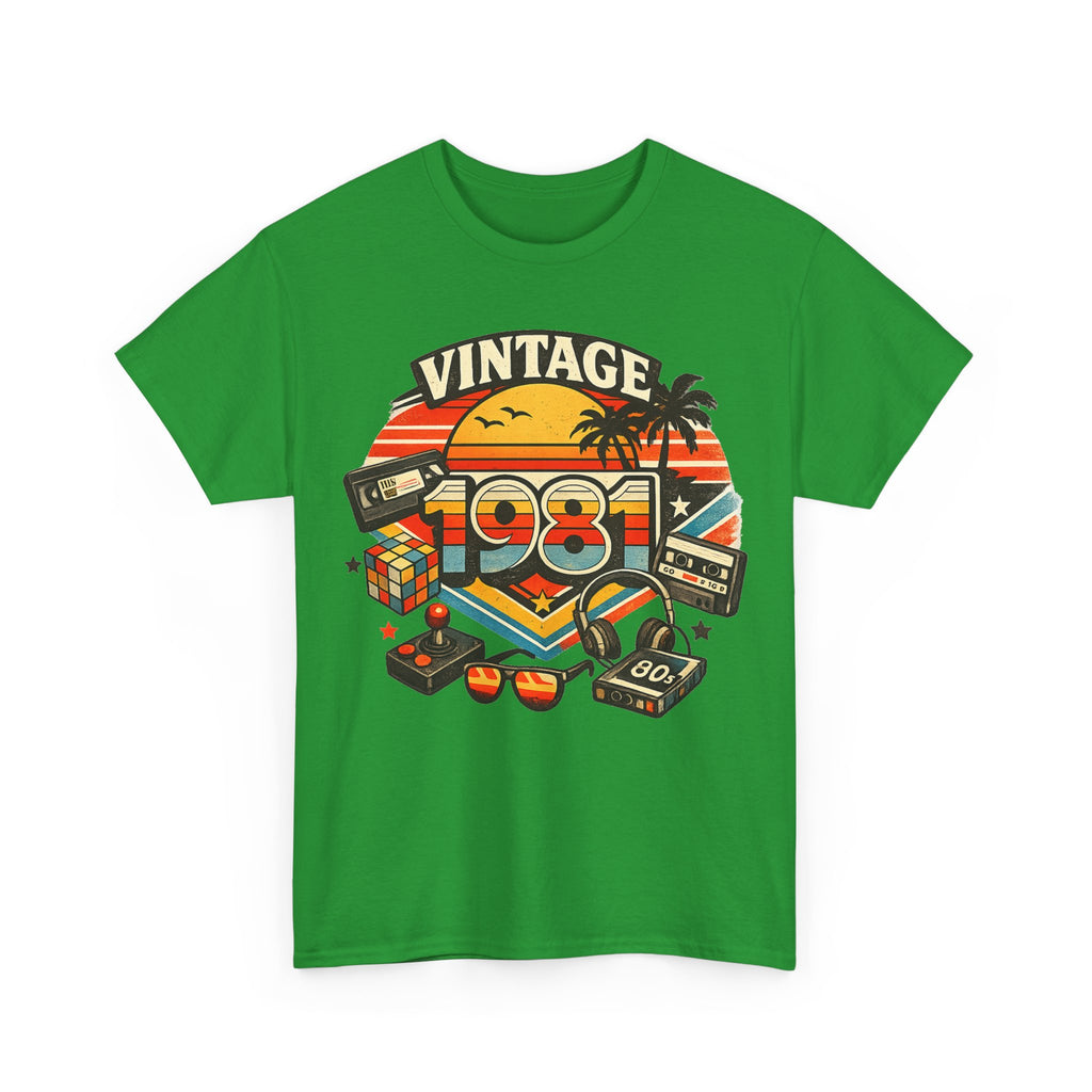 Vintage 1981 Retro Tee — 80s Nostalgia Graphic T-Shirt