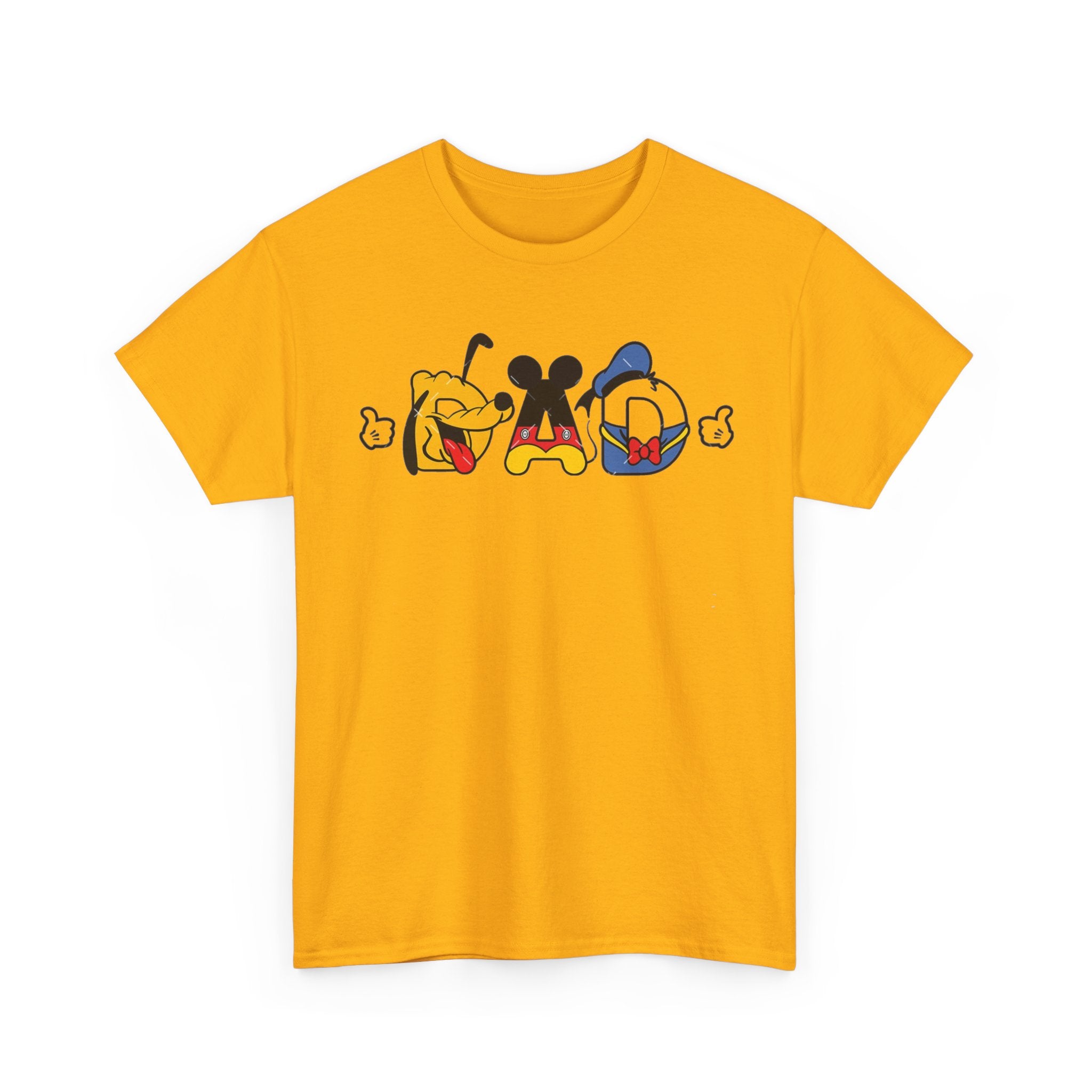 Disney Dad Character Graphic Tee — Playful Colorful Character Icons T-Shirt